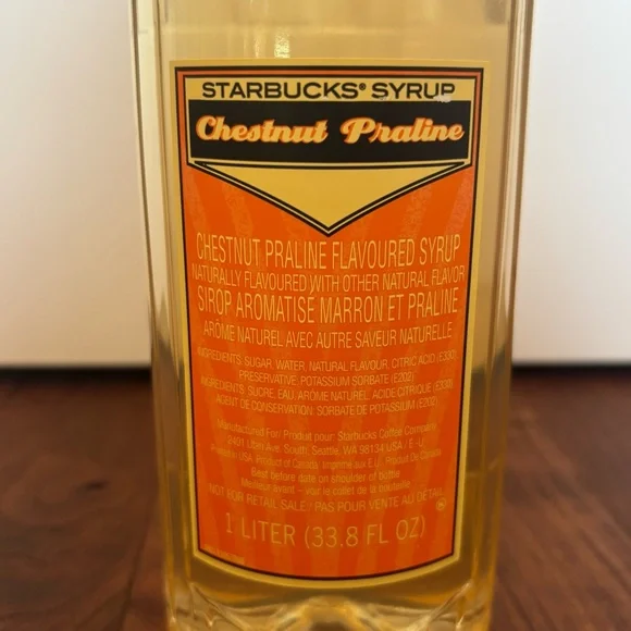 Starbucks- Seasonal 1 liter Chestnuts Parline New - Picture 1 of 2